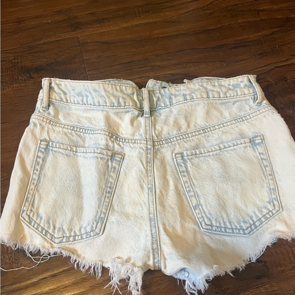 pacsun light washed high rise jean shorts - Picture 5 of 7